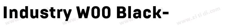 Industry W00 Black字体转换